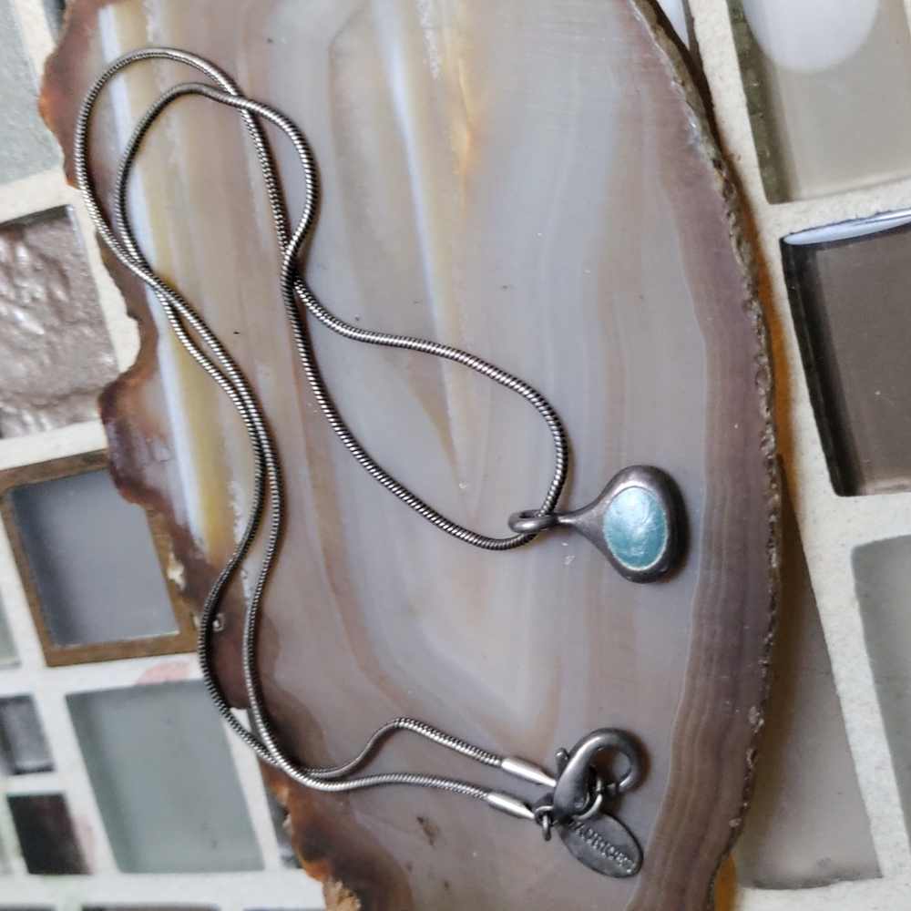 Vintage Teardrop Charm necklace